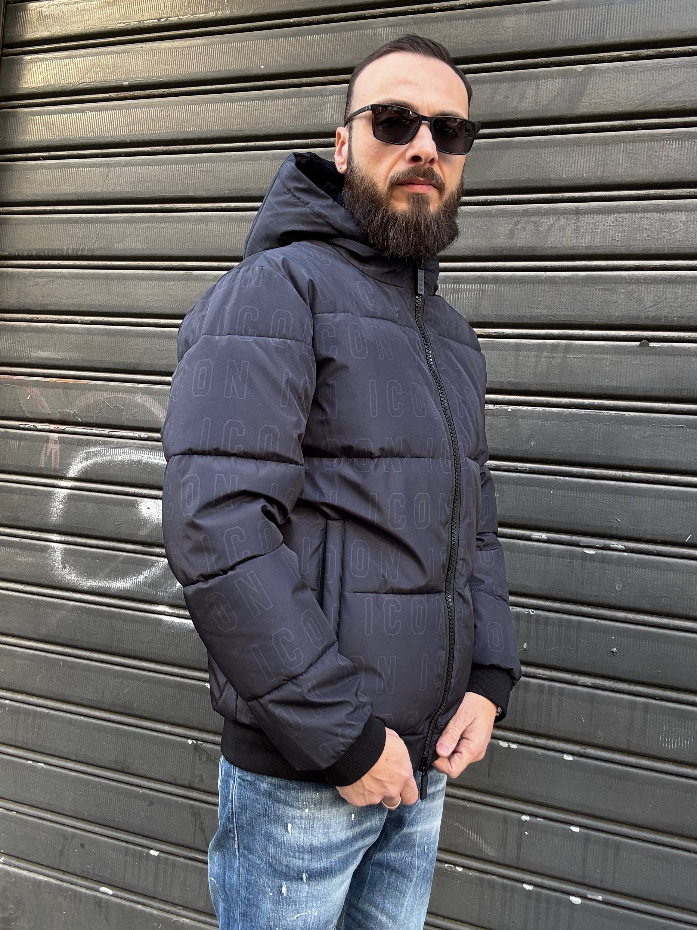 GIUBOTTO ALL-OVER TONO SU TONO