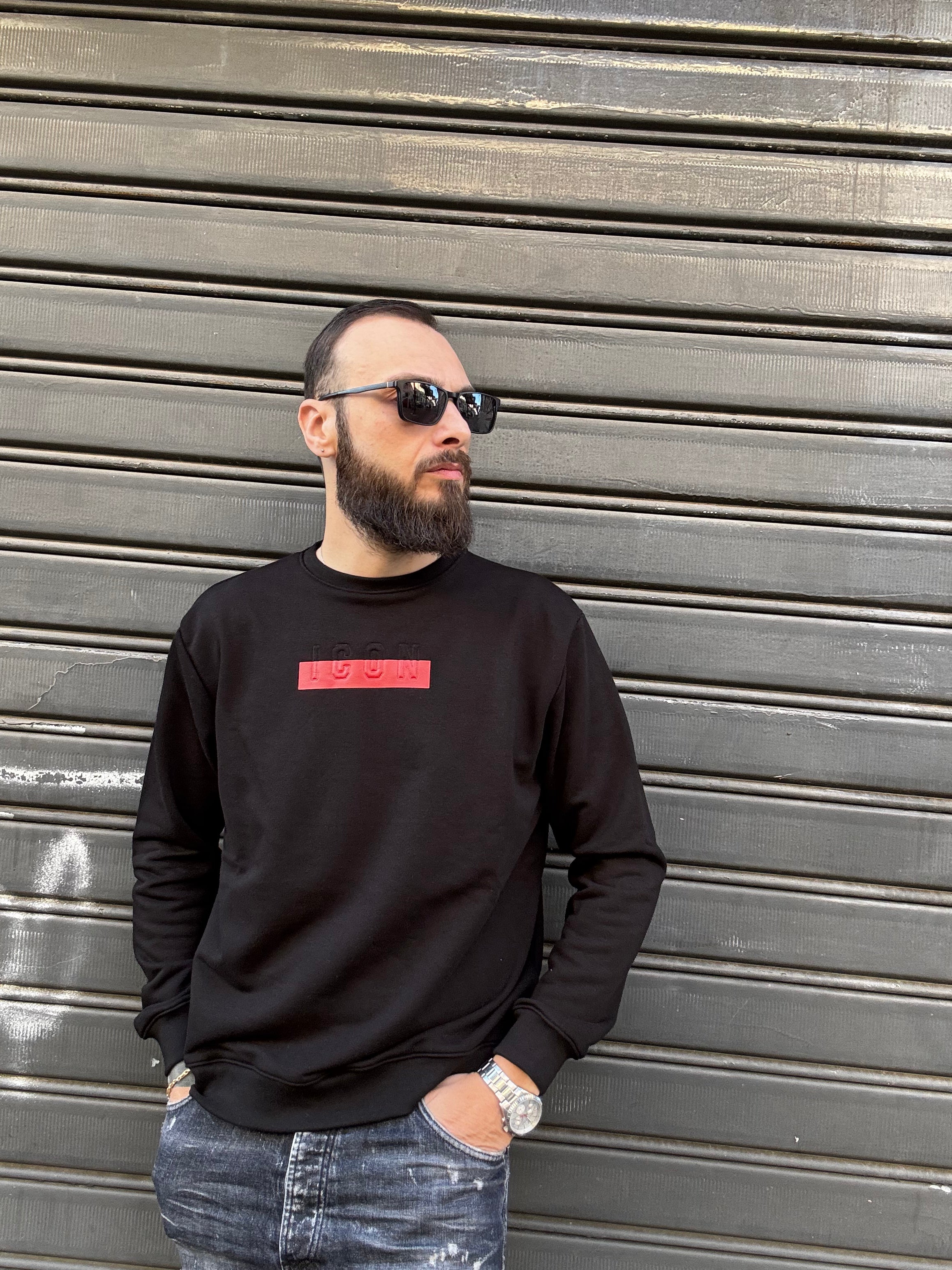 felpa girocollo icon