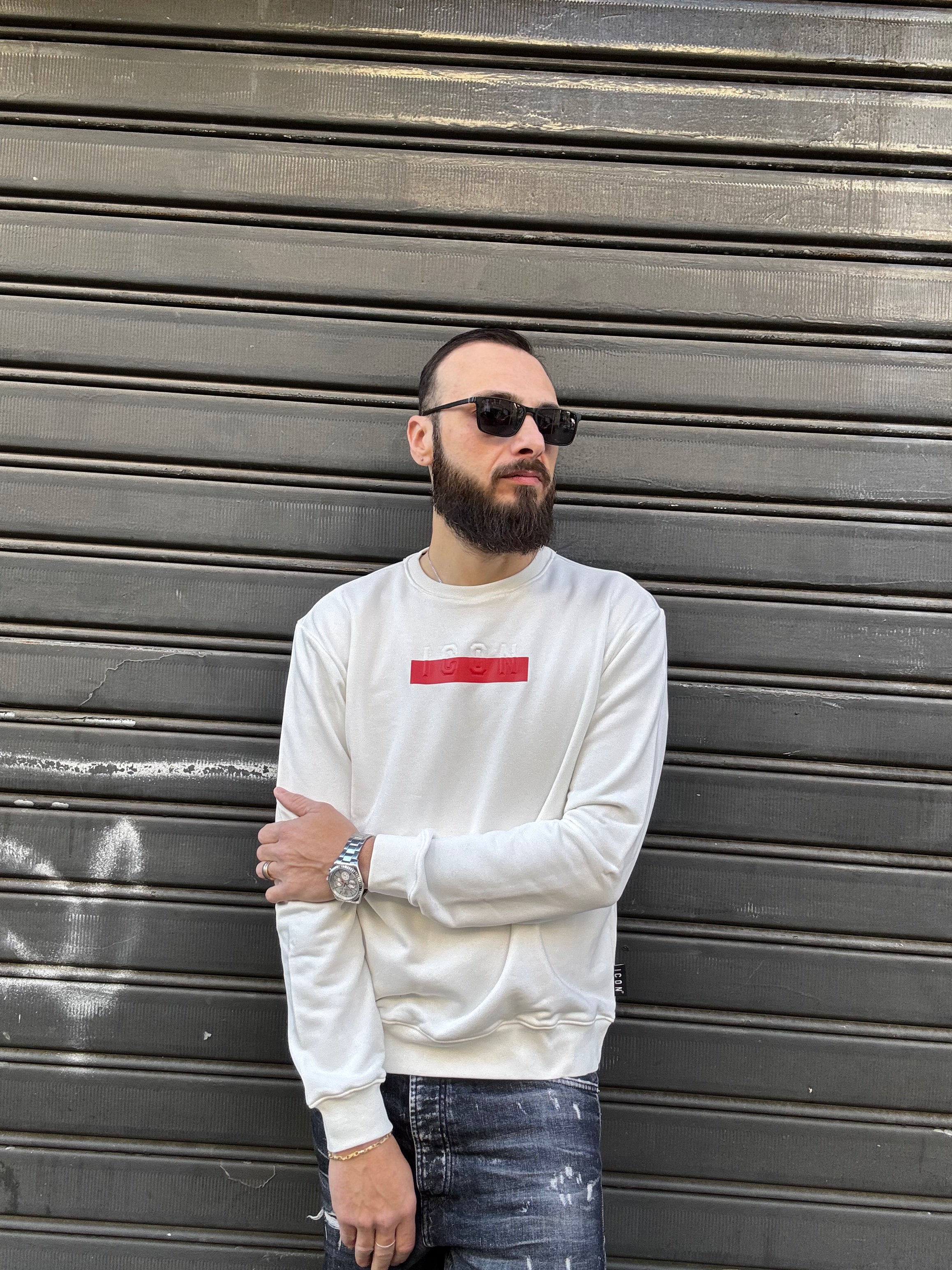 felpa girocollo icon