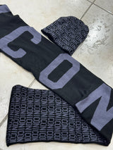 Cappello + sciarpa all-over