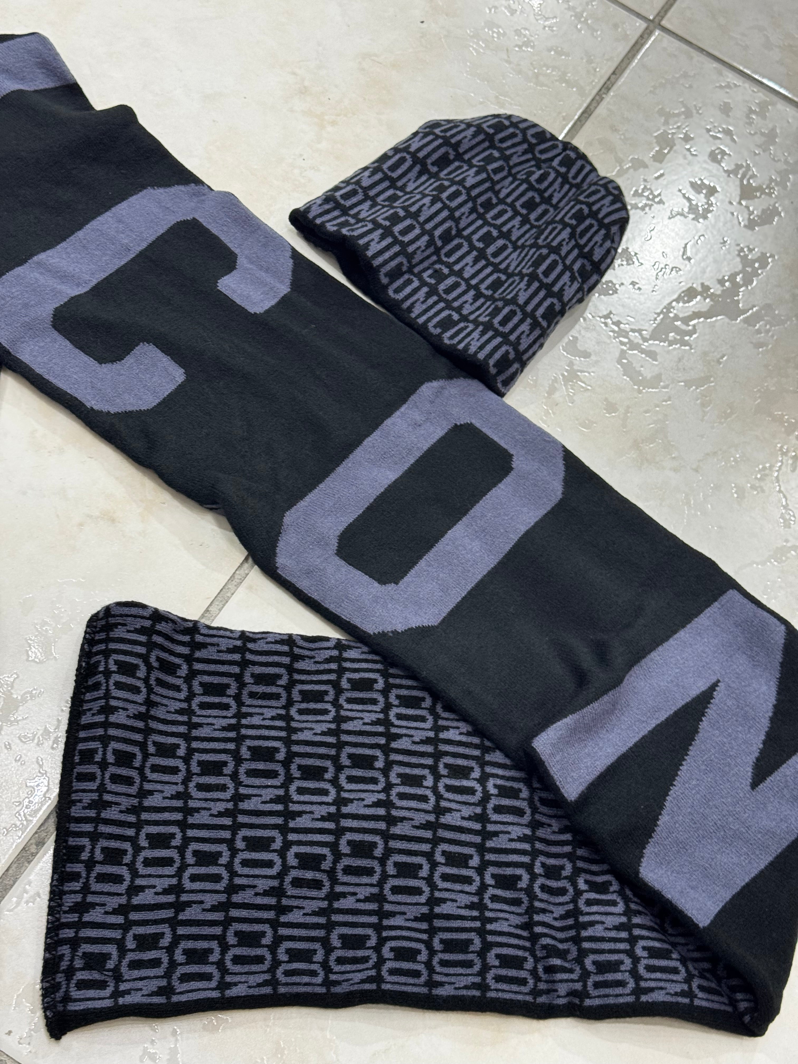 Cappello + sciarpa all-over