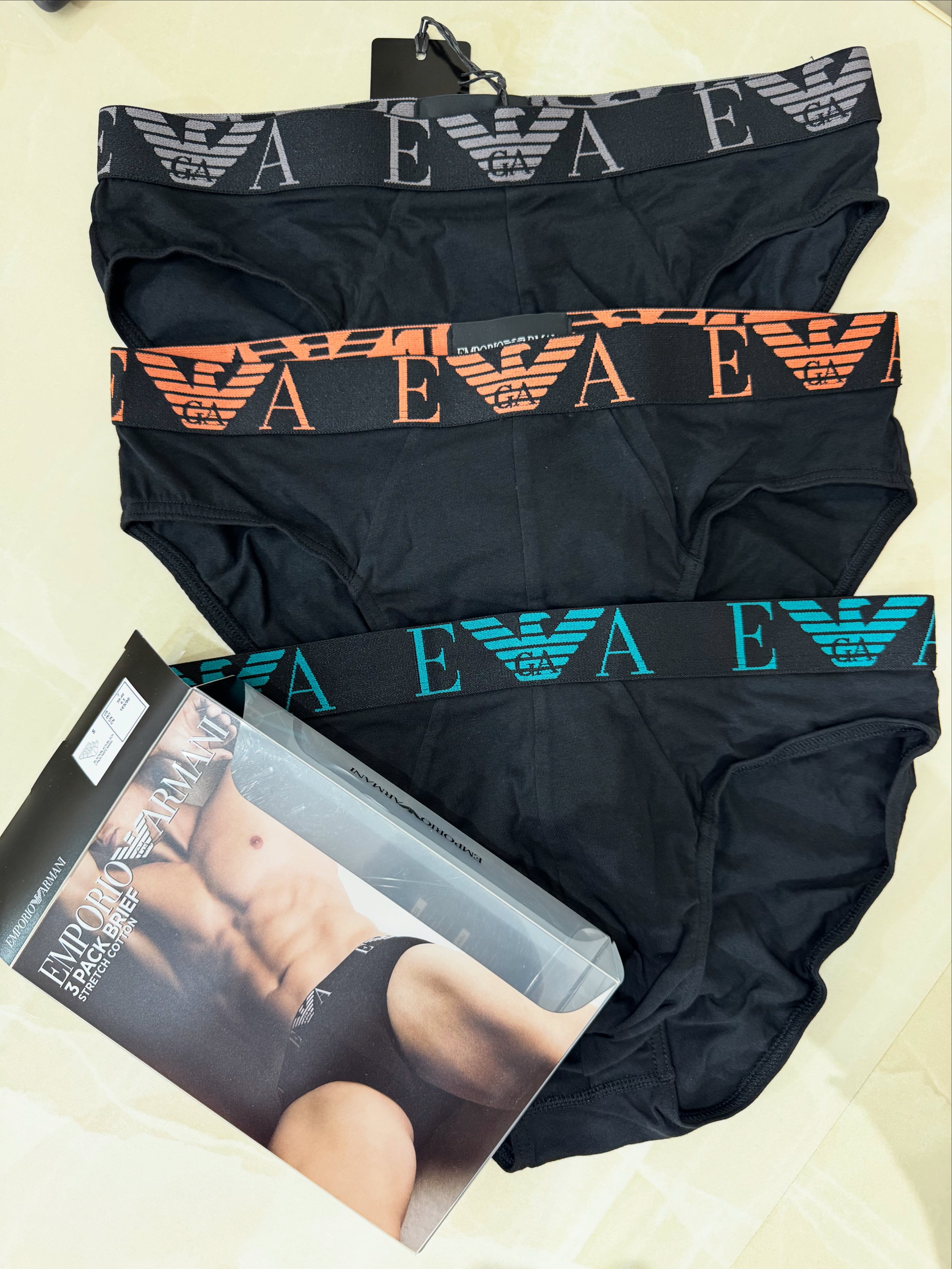 Emporio Armani – 3 Pack Brief Stretch Cotton