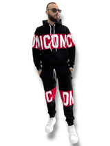 Tuta Sportiva Uomo ICON Bicolore con Logo a Contrasto