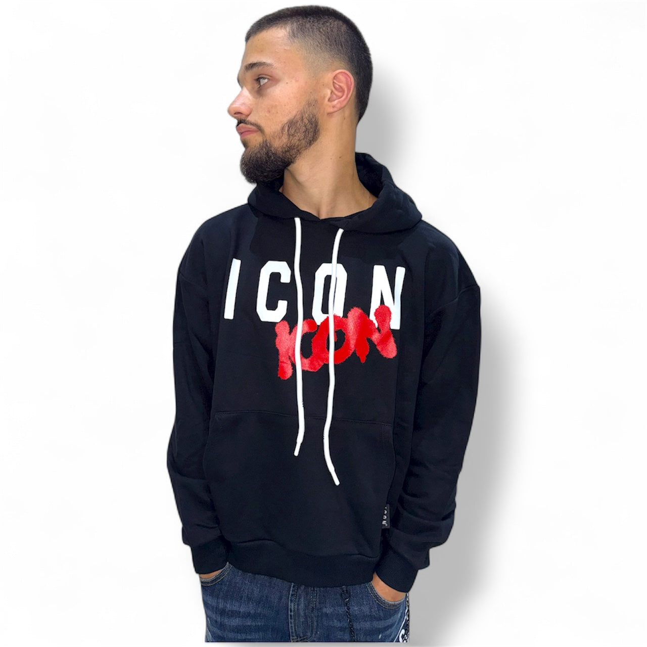 Felpa con Cappuccio Uomo ICON